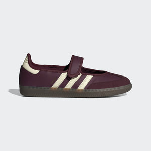 adidas Samba Jane i Perlehvid / Sølvmetallic / Kridhvid