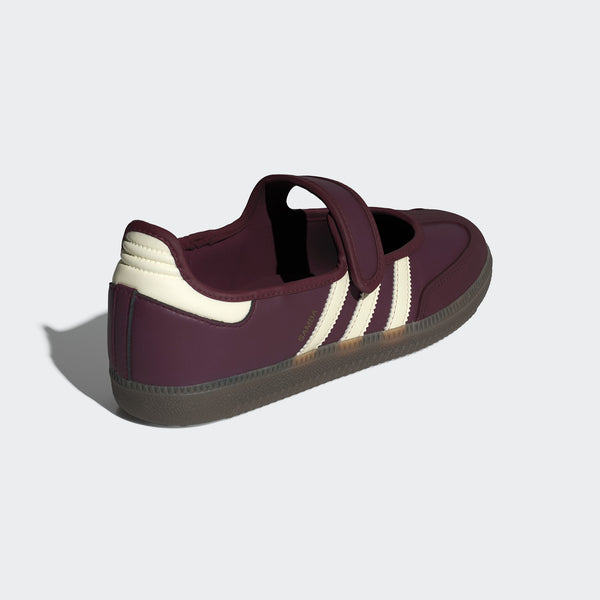 adidas Samba Jane i Bordeaux / Cremehvid / Guldmetallic