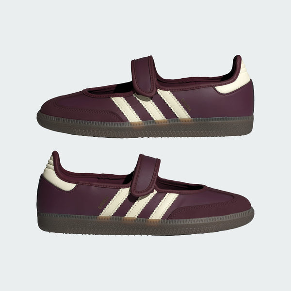 adidas Samba Jane i Bordeaux / Cremehvid / Guldmetallic