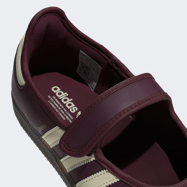 adidas Samba Jane i Bordeaux / Cremehvid / Guldmetallic