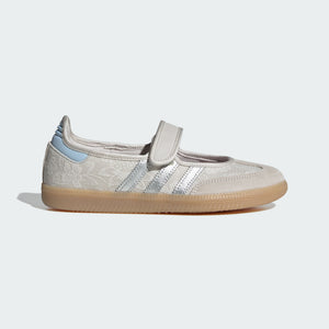 adidas Samba Jane i Perlehvid / Sølvmetallic / Kridhvid