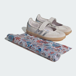adidas Samba Jane i Perlehvid / Sølvmetallic / Kridhvid
