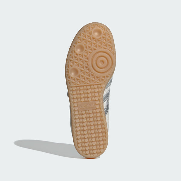 adidas Samba Jane i Perlehvid / Sølvmetallic / Kridhvid