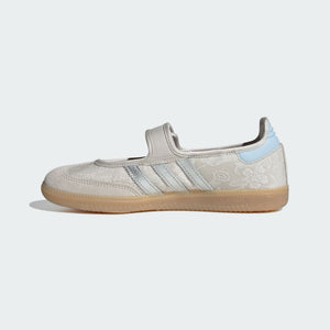 adidas Samba Jane i Perlehvid / Sølvmetallic / Kridhvid