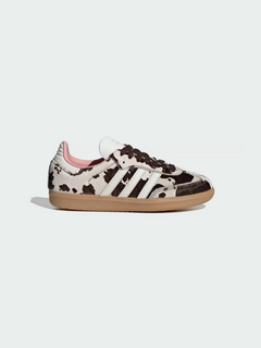 adidas Samba OG med ko-print i Gummi / Brun / Hvid